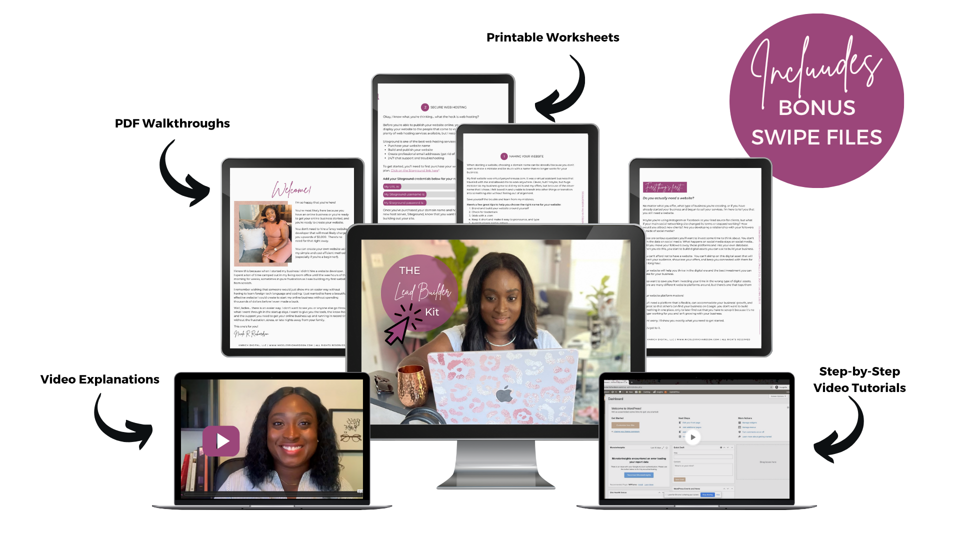 The Lead Builder Kit Sales Page Mockup
